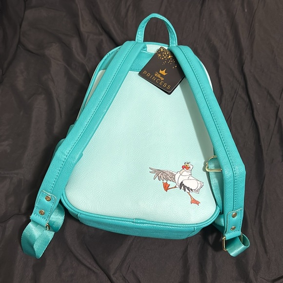 The Little Mermaid Stained Glass Image Loungefly Backpack - Picture 2 of 6